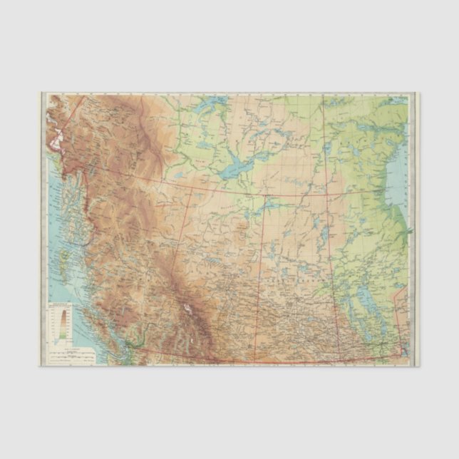 Papier Mousseline Le Canada occidental (Recto)