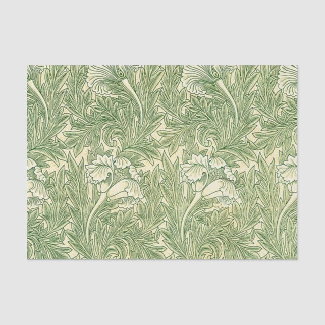Papier Mousseline Le célèbre motif Tulip de William Morris (Recto)