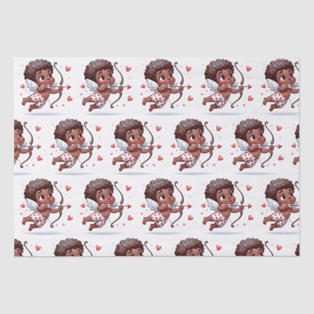 Papier Mousseline Le charme de Cupidon Be My Valentine (Recto)