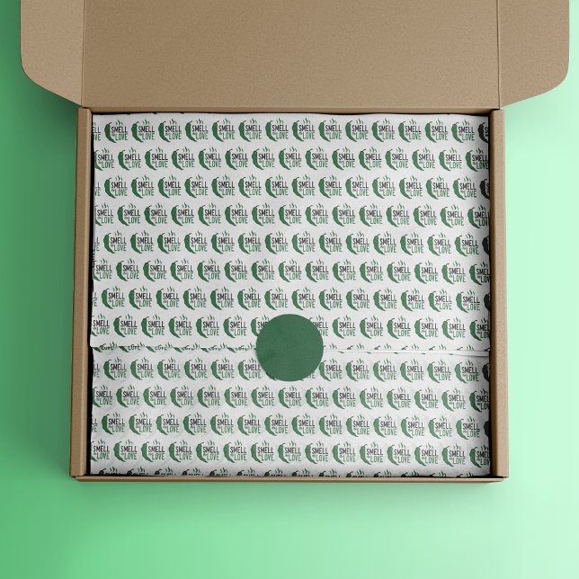 Papier Mousseline Le Chili vert sent l'amour Tissu Paper (Créateur téléchargé)