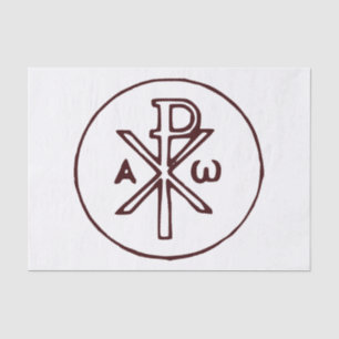 Papier Mousseline Le christogramme Chi-Rho symbole 