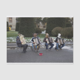 Papier Mousseline Le concert d'animaux
