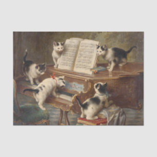 Papier Mousseline Le considérant des chatons par Carl Reichert