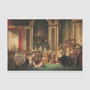Papier Mousseline Le couronnement de Napoléon par Jacques-Louis Davi