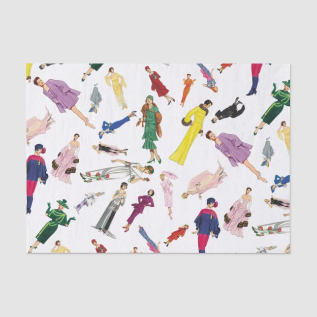 Papier Mousseline Le cru d'amusement habille le motif d'illustration (Recto)