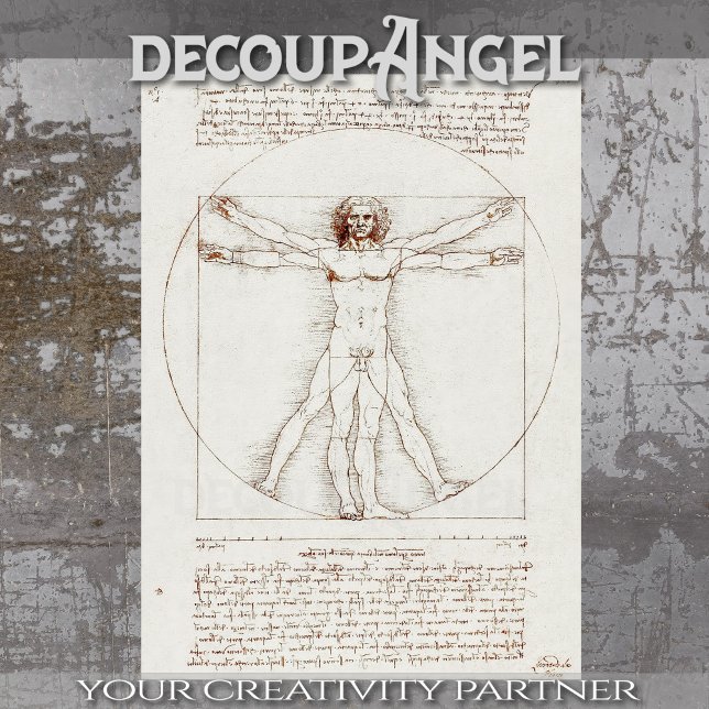 Papier Mousseline Le découpage vitruvien de Léonard de Vinci (Créateur téléchargé)