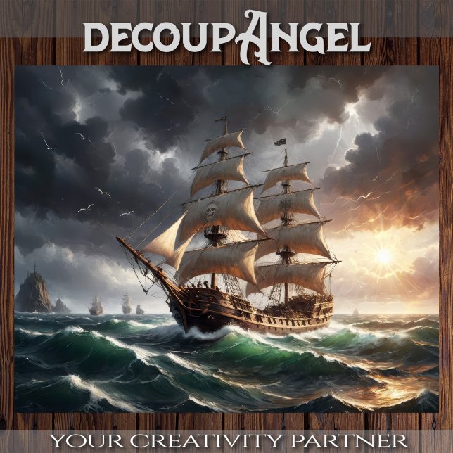 Papier Mousseline Le Dernier stand de Galeone - Découpage - (Créateur téléchargé)