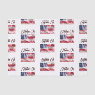 Papier Mousseline Le drapeau américain est-il heureux 4 juillet