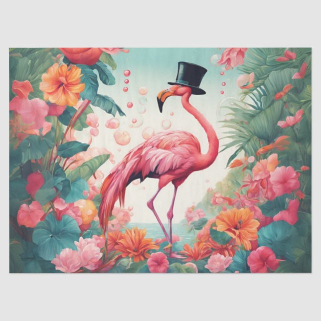 Papier Mousseline Le Flamant rose d'After Party (Recto)