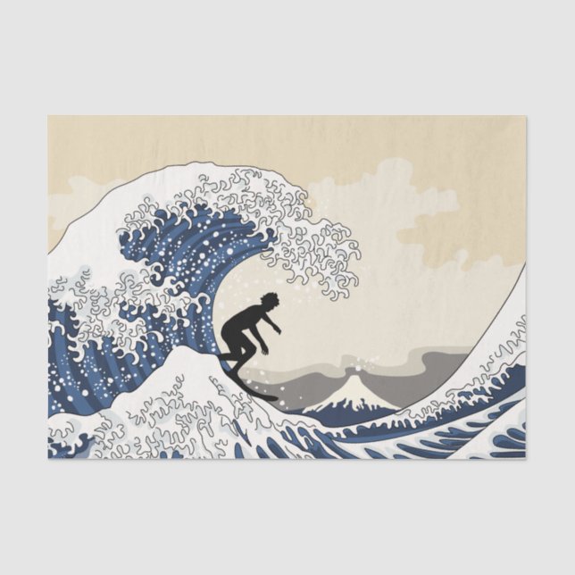 Papier Mousseline Le Grand Surfeur de Kanagawa (Recto)