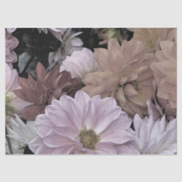 Papier Mousseline Le jardin abstrait floral de dahlia fleurit le