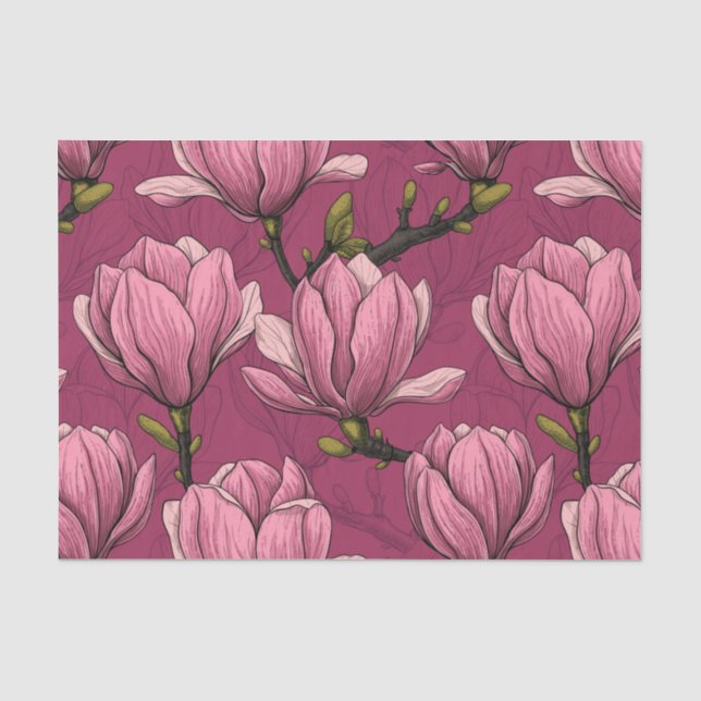 Papier Mousseline Le jardin de Magnolia (Recto)