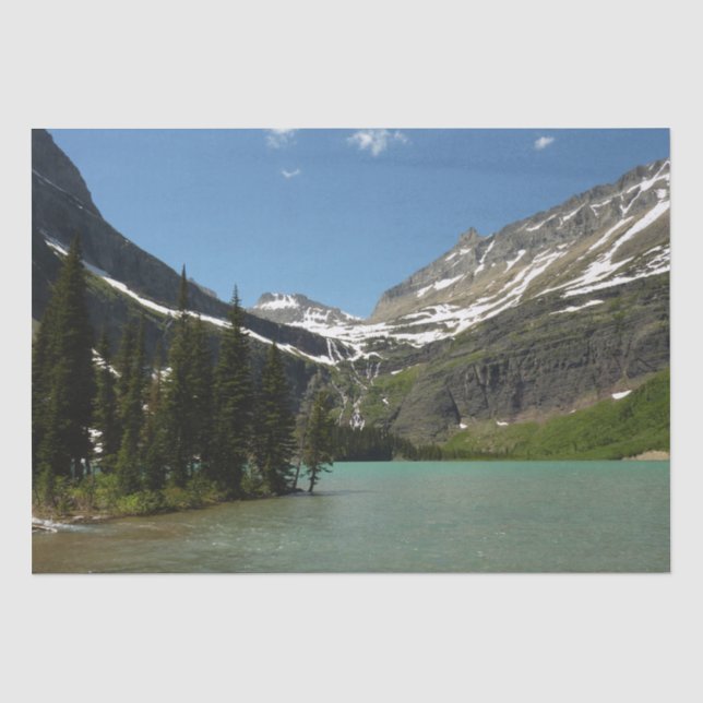 Papier Mousseline Le lac Grinnell au parc national des Glaciers (Recto)