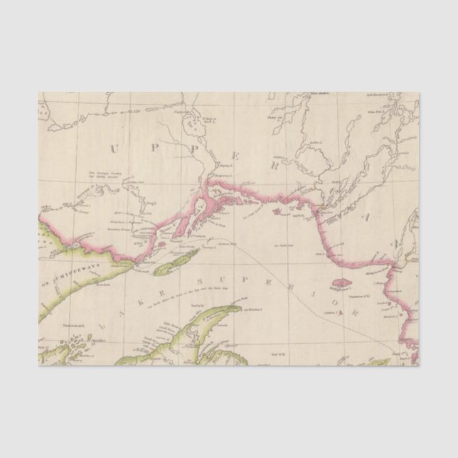 Papier Mousseline Le lac Supérieur (Recto)