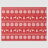 Le lévrier italien silhouette le motif de Noël