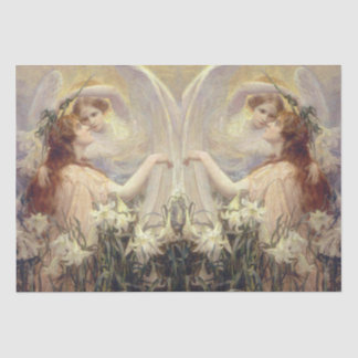 Papier Mousseline Le message de l'ange découpage