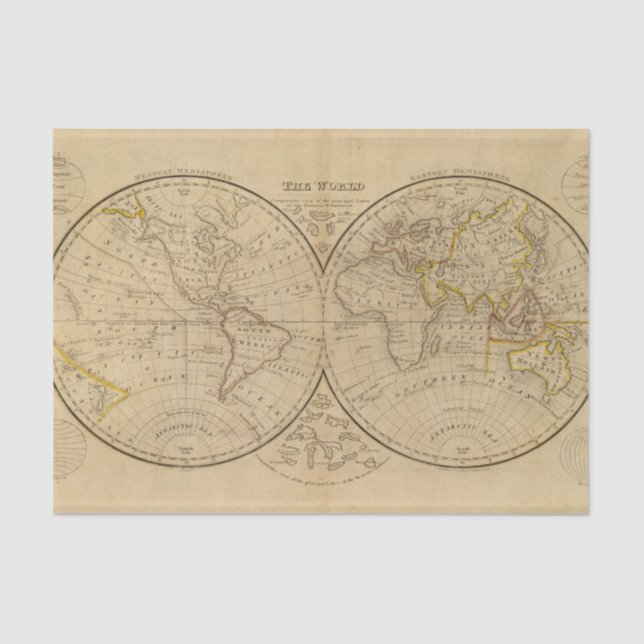 Papier Mousseline Le monde 3 (Recto)