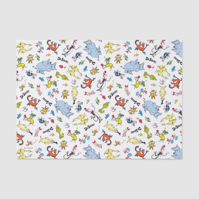 Papier Mousseline Le monde du Dr Seuss Motif (Recto)