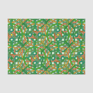 Papier Mousseline Le Motif de tresse d'Irlande à noeuds celtiques Ve