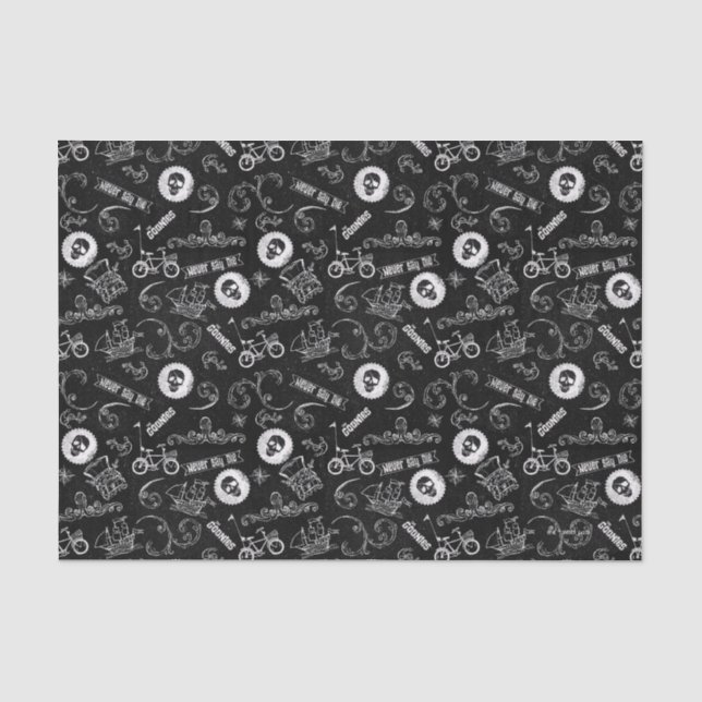 Papier Mousseline Le Motif des icônes de Goonies (Recto)