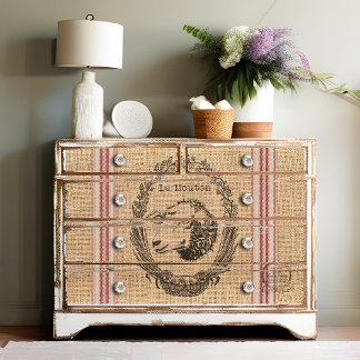 Papier Mousseline Le Mouton ou le Sheep Burlap Grain Sack Decoupage