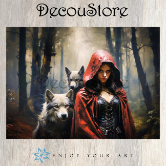 Papier Mousseline Le Petit Chaperon Rouge et les Loups Silencieux De