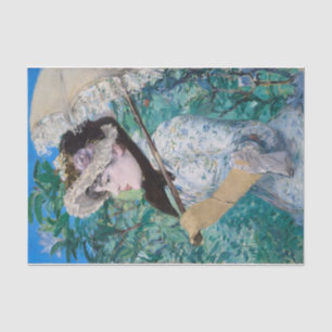Papier Mousseline Le Printemps Manet Impressionniste Peinture Art