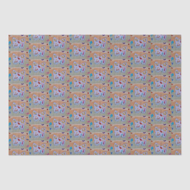 Papier Mousseline Le rêve papillon (Recto)