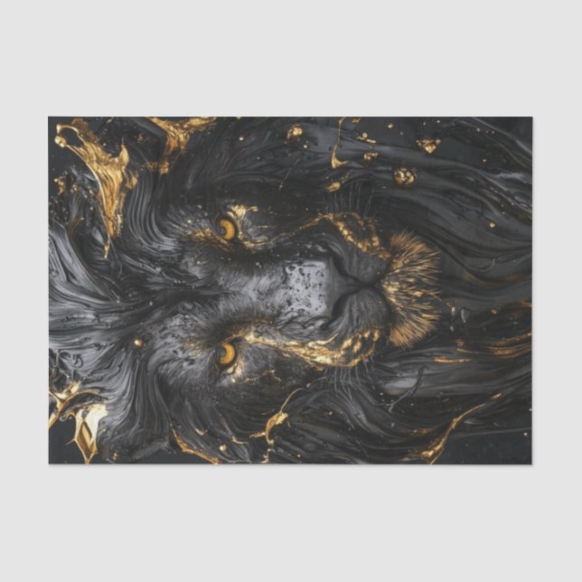 Papier Mousseline Le roi Lion noir3 (Recto)