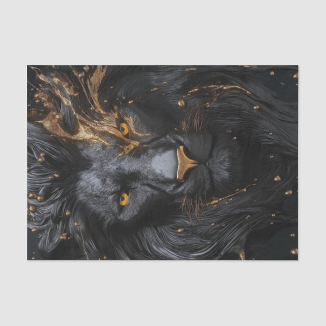 Papier Mousseline Le roi Lion noir5 (Recto)