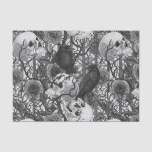 Papier Mousseline Le secret de Raven. Illustration gothique sombre e