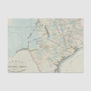 Papier Mousseline Le Texas des Etats-Unis d'Amérique