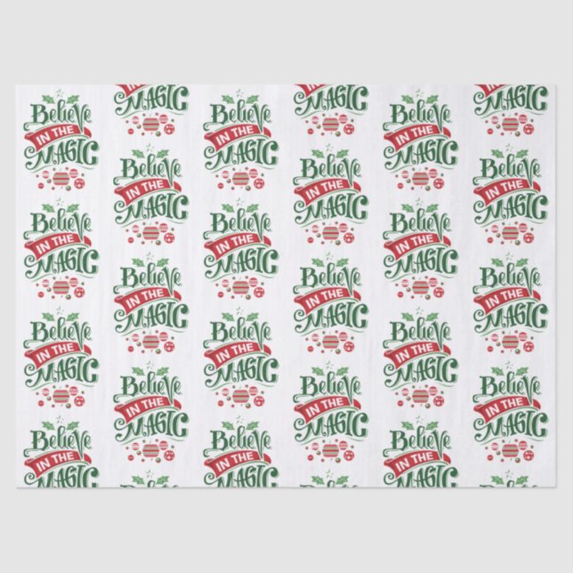 Papier Mousseline Le Typographe du Magic Christmas (Recto)