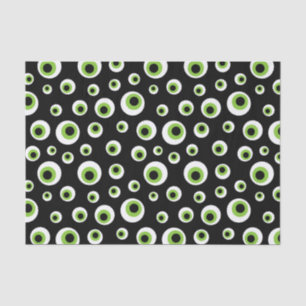 Papier Mousseline Le vert regarde le motif de   Halloween