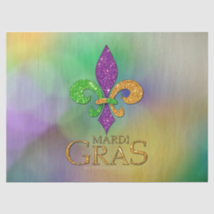 Papier Mousseline Le vert violet doré festif de SlipperyJoe sur le t