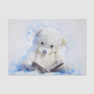 Papier Mousseline Lecture De L'Ours Teddy, Très Mignonne