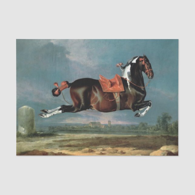 Papier Mousseline L'élevage du Cheval Piebald "Cehero" (Recto)