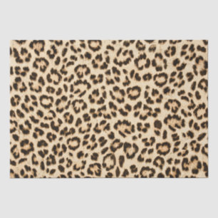 Papier Mousseline Leopard en cuir Imprimer Motif Monogramme