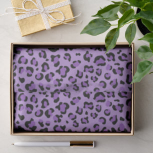 Papier Mousseline Leopard Print, Léopard Spots, Purple Leopard