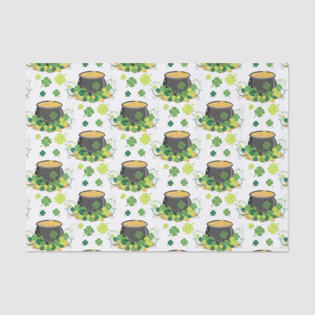 Papier Mousseline Leprechaun de St Patrick (Recto)