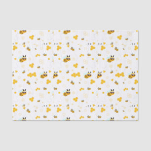 Papier Mousseline Les abeilles et le miel deux fois comme Baby showe