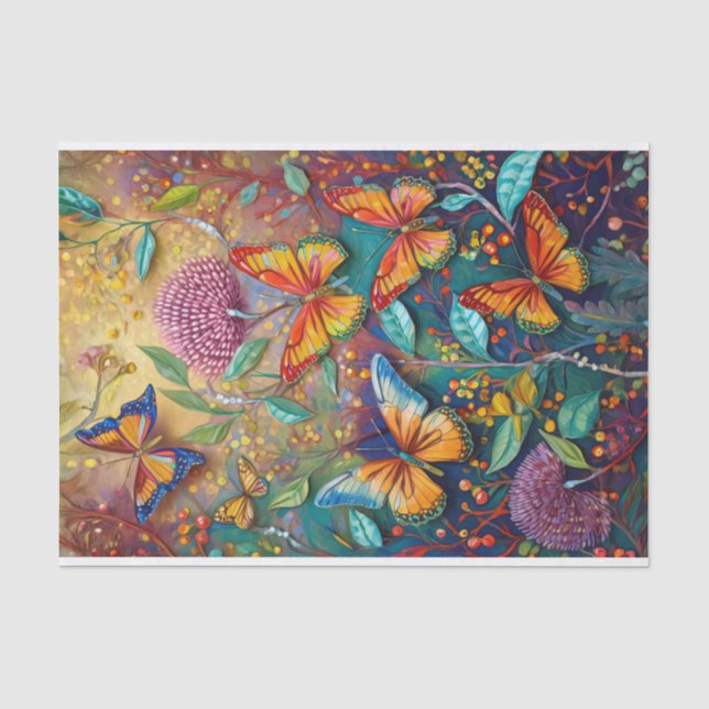 Papier Mousseline Les ailes en feu, les papillons de nuit (Recto)