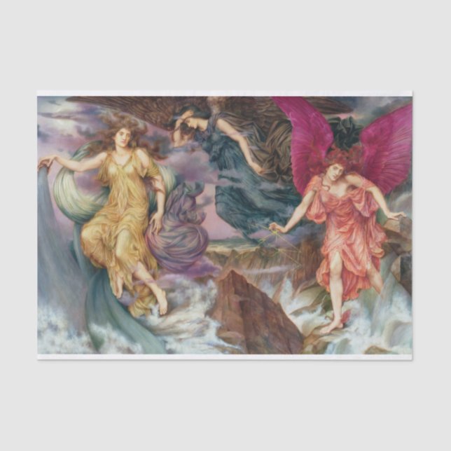 Papier Mousseline Les anges dans la tempête Météo (Recto)