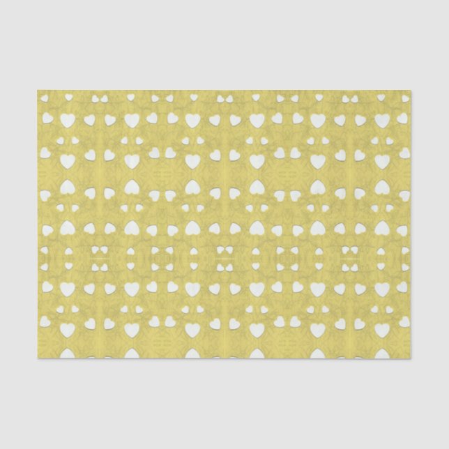 Papier Mousseline Les Coeurs de Marshmallow (Recto)