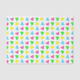 Papier Mousseline Les coeurs de Valentine
