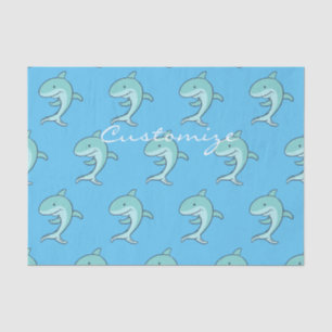 Papier Mousseline Les dauphins bleus sauter Thunder_Cove