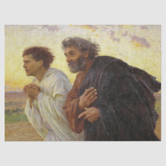 Papier Mousseline Les disciples qui courent au sépulcre par Burnand