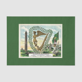 Papier Mousseline Les Emblèmes historiques de l'Irlande