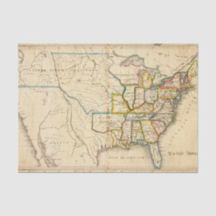 Papier Mousseline Les Etats-Unis 26