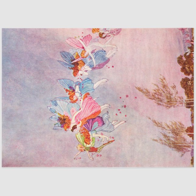 Papier Mousseline Les fées volantes (Recto)